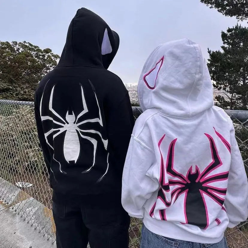 Spider Web Full-Zip Hoodie
