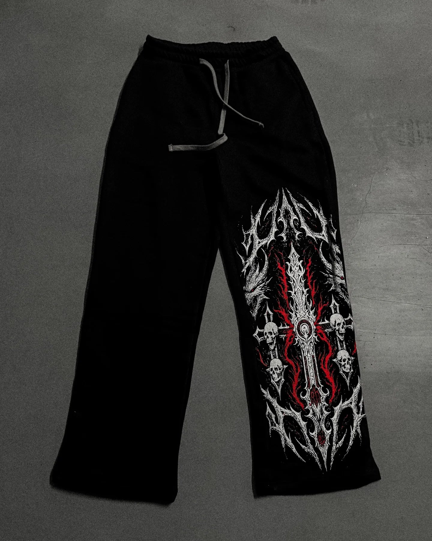 GOTHIC SKULL TRIBAL SWEATPANTS