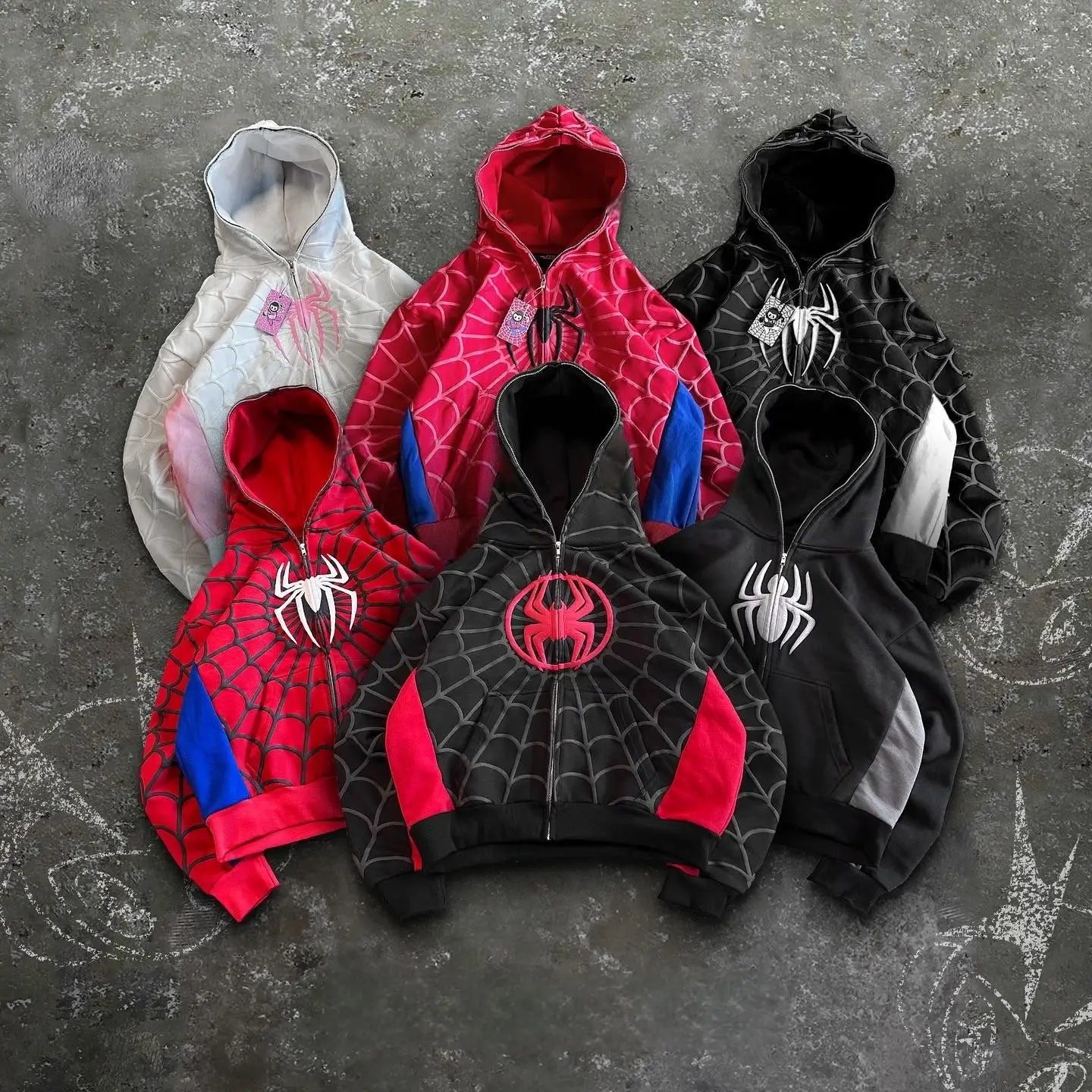 Spider Foaming 3d Hoodies