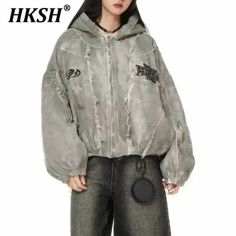HKSH Archive Distressed Zip-Up