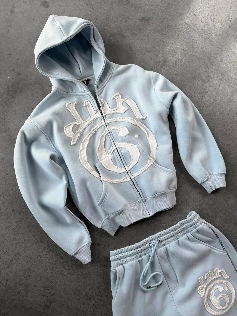 Baby Blue Archive Chenille Zip-Up