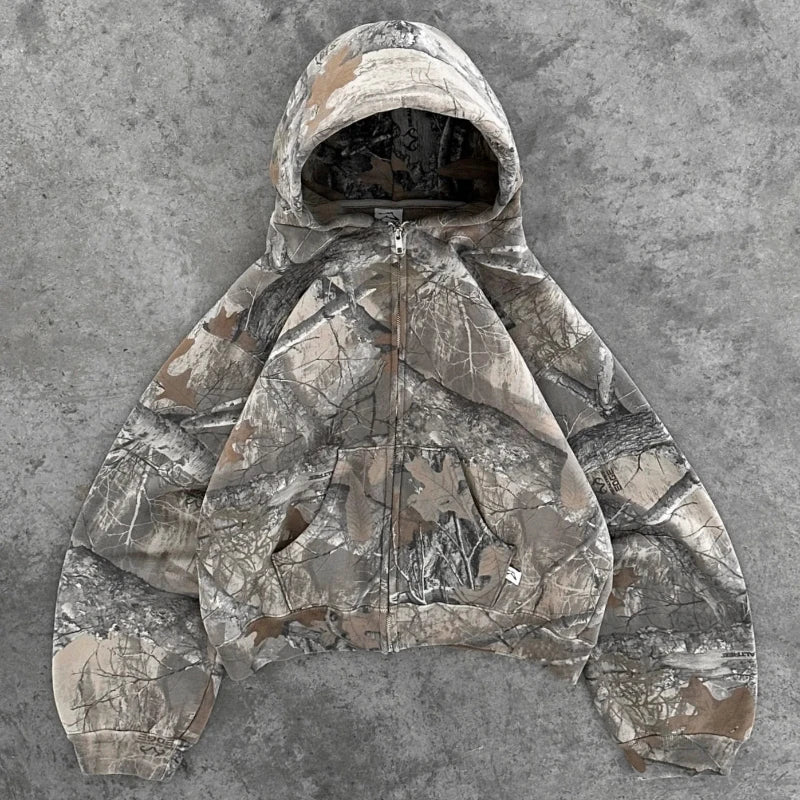 Ghost Camo Zip-Up Hoodie