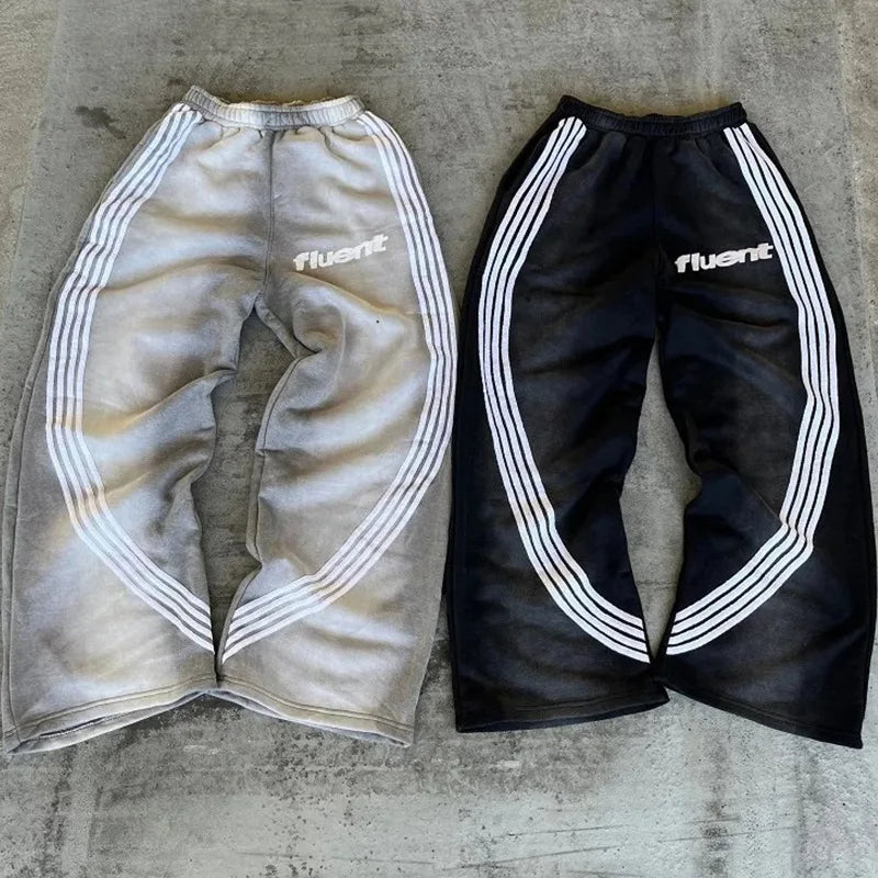 HARAKUJU "FLUENT" STRIPED PANTS