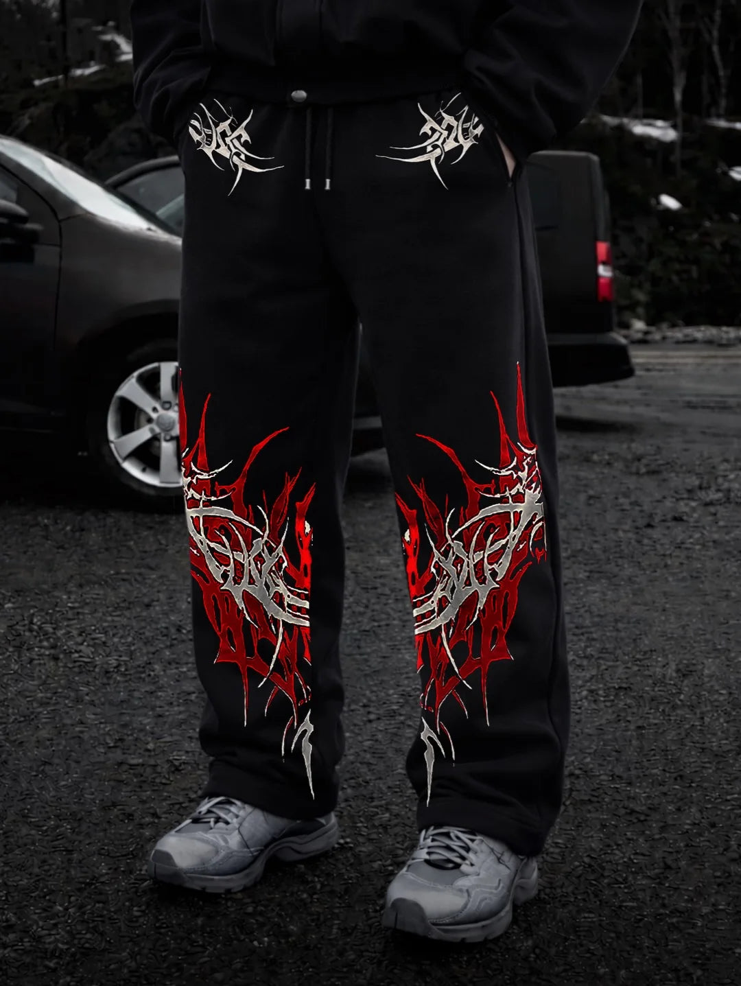 GOTHIC SKULL TRIBAL SWEATPANTS